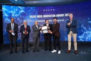 Zypp Electric receiving the award